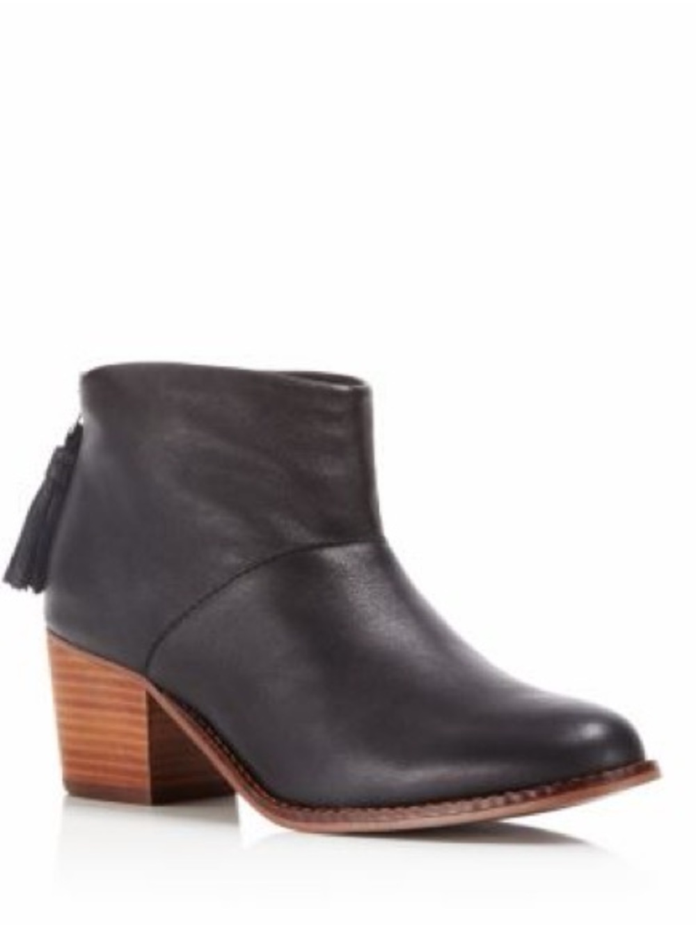 Tom’s “Leila” block heel leather booties - 8.5